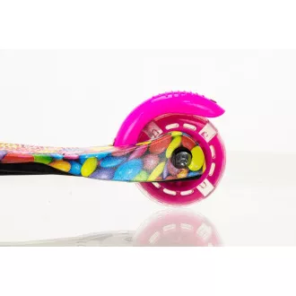 Koloběžka tříkolová MINI SCOOTER se svítícími kolečky, BONBON Koloběžka tříkolová MINI SCOOTER se svítícími kolečky, BONBON