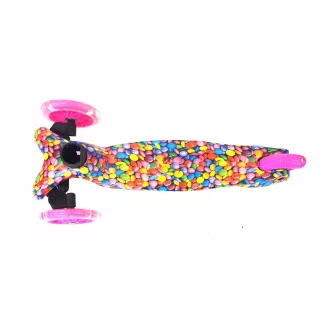 Koloběžka tříkolová MINI SCOOTER se svítícími kolečky, BONBON Koloběžka tříkolová MINI SCOOTER se svítícími kolečky, BONBON