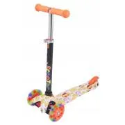 Koloběžka tříkolová MINI SCOOTER se svítícími kolečky, EMOJI - Rozbalené