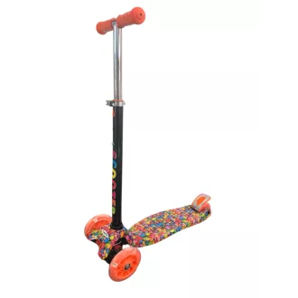 Koloběžka tříkolová MAXI SCOOTER se svítícími kolečky, BONBON or Koloběžka tříkolová MAXI SCOOTER se svítícími kolečky, BONBON or