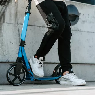 Skládací koloběžka MOVINO City Comfort+, černá - Blue Edition