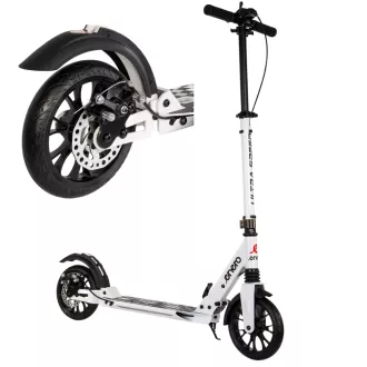 Skládací koloběžka ENERO ULTRA SPEED s kotoučovou brzdou, 200mm, bílá Skládací koloběžka ENERO ULTRA SPEED s kotoučovou brzdou, 200mm, bílá