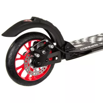 Skládací koloběžka ENERO ULTRA SPEED s kotoučovou brzdou, 200mm, černá Skládací koloběžka ENERO ULTRA SPEED s kotoučovou brzdou, 200mm, černá
