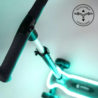 Dětská tříkolová koloběžka Cariboo LEDstar, černá Dětská tříkolová koloběžka Cariboo LEDstar, černá