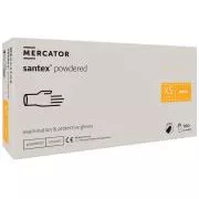 SANTEX POWDERED – Latexové pudrované rukavice tělové, 100 ks, L