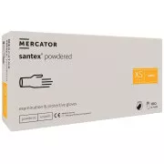 SANTEX POWDERED – Latexové pudrované rukavice tělové, 100 ks, M