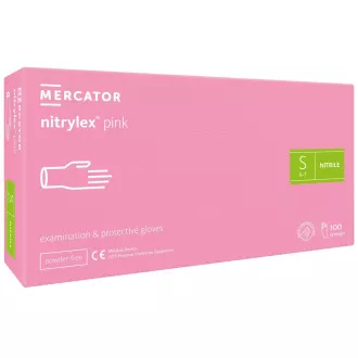 NITRYLEX PINK - Nitrilové rukavice (bez pudru) růžové, 100 ks, XS NITRYLEX PINK - Nitrilové rukavice (bez pudru) růžové, 100 ks, XS