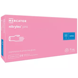 NITRYLEX PINK - Nitrilové rukavice (bez pudru) růžové, 100 ks, XS NITRYLEX PINK - Nitrilové rukavice (bez pudru) růžové, 100 ks, XS