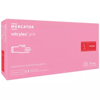 NITRYLEX PINK - Nitrilové rukavice (bez pudru) růžové, 100 ks, XS NITRYLEX PINK - Nitrilové rukavice (bez pudru) růžové, 100 ks, XS