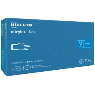 NITRYLEX CLASSIC - Nitrilové rukavice (bez pudru) modré, nesterilní - 100 ks, L NITRYLEX CLASSIC - Nitrilové rukavice (bez pudru) modré, nesterilní - 100 ks, L