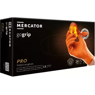 MERCATOR® GOGRIP - Nitrilové rukavice, bez pudru, 50 ks, oranžové, L MERCATOR® GOGRIP - Nitrilové rukavice, bez pudru, 50 ks, oranžové, L