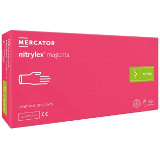 NITRYLEX MAGENTA - Nitrilové rukavice (bez pudru), 100 ks, L