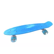 Pennyboard s LED kolečky, 56 cm LIGHT BLUE