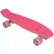 Pennyboard s LED kolečky, 56 cm PINK