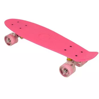 Pennyboard s LED kolečky, 56 cm PINK Pennyboard s LED kolečky, 56 cm PINK