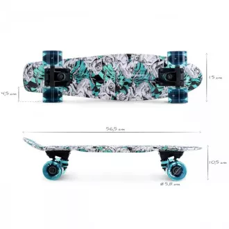 Pennyboard MOVINO Chameleon (DoublePrint) se svítícími LED kolečky, 56cm Pennyboard MOVINO Chameleon (DoublePrint) se svítícími LED kolečky, 56cm