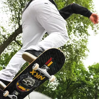 Skateboard NKX Rasta Skull Skateboard NKX Rasta Skull