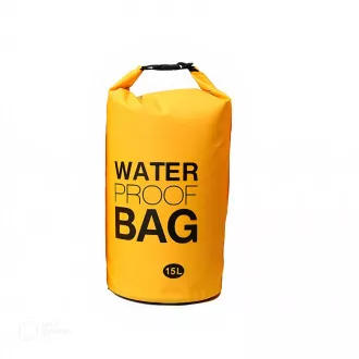 Vodotěsný vak Dry Bag 15 l, Žlutá Vodotěsný vak Dry Bag 15 l, Žlutá