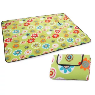 Pikniková deka se spodní nepromokavou vrstvou 150x200 cm, kytičky Pikniková deka se spodní nepromokavou vrstvou 150x200 cm, kytičky