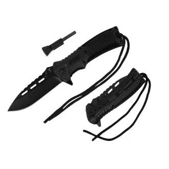 Pružinový nůž s křesadlem 21cm Pružinový nůž s křesadlem 21cm