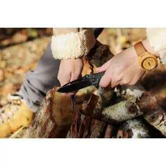 Pružinový nůž s křesadlem 21cm Pružinový nůž s křesadlem 21cm