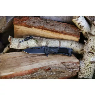 Pružinový nůž s křesadlem 21cm Pružinový nůž s křesadlem 21cm