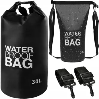 Vodotěsný vak Dry Bag 30 l, Černá Vodotěsný vak Dry Bag 30 l, Černá