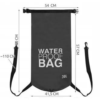Vodotěsný vak Dry Bag 30 l, Červená Vodotěsný vak Dry Bag 30 l, Červená