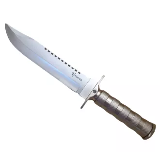 Taktický nůž MILITARY FINKA SURVIVAL 35 cm černý/stříbrný, Černá Taktický nůž MILITARY FINKA SURVIVAL 35 cm černý/stříbrný, Černá