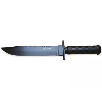 Taktický nůž MILITARY FINKA SURVIVAL 35 cm černý/stříbrný, Stříbrná Taktický nůž MILITARY FINKA SURVIVAL 35 cm černý/stříbrný, Stříbrná