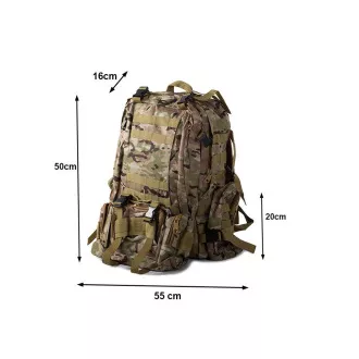 Maskáčový batoh Lynx, vojenská kamufláž - 48.5 l, Maskáč pouštní Maskáčový batoh Lynx, vojenská kamufláž - 48.5 l, Maskáč pouštní