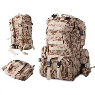Maskáčový batoh Lynx, vojenská kamufláž - 48.5 l, Maskáč pouštní Maskáčový batoh Lynx, vojenská kamufláž - 48.5 l, Maskáč pouštní
