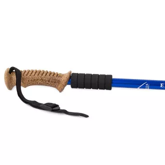 Trekingové hole Nordic Walking s ergonomickou, korkovou rukojetí, 135 cm, 2 ks, Červená