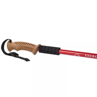 Trekingové hole Nordic Walking s ergonomickou, korkovou rukojetí, 135 cm, 2 ks, Modrá