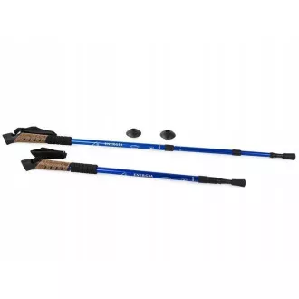 Trekingové hole Nordic Walking s korkovou rukojetí, 135 cm, 2 ks, Modrá Trekingové hole Nordic Walking s korkovou rukojetí, 135 cm, 2 ks, Modrá