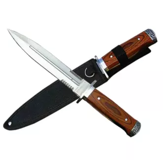 Vojenský lovecký nůž/dýka s pouzdrem 28 cm Vojenský lovecký nůž/dýka s pouzdrem 28 cm
