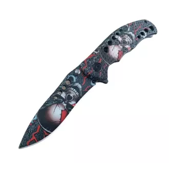 Skládací taktický nůž SKULL 20 cm, Žlutá Skládací taktický nůž SKULL 20 cm, Žlutá