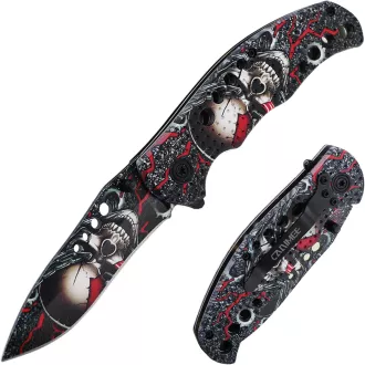 Skládací taktický nůž SKULL 20 cm, Žlutá Skládací taktický nůž SKULL 20 cm, Žlutá