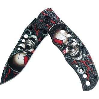 Skládací taktický nůž SKULL 20 cm, Žlutá Skládací taktický nůž SKULL 20 cm, Žlutá