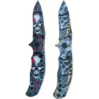 Skládací taktický nůž SKULL 20 cm, Žlutá Skládací taktický nůž SKULL 20 cm, Žlutá