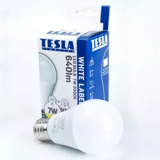 TESLA - LED BL270927-5D, žárovka BULB E27, 9W, 230V, 806lm, 30 000h, 2700K teplá bílá, 200°, st TESLA - LED BL270927-5D, žárovka BULB E27, 9W, 230V, 806lm, 30 000h, 2700K teplá bílá, 200°, st
