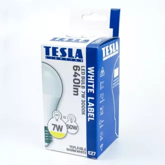 TESLA - LED BL270927-5D, žárovka BULB E27, 9W, 230V, 806lm, 30 000h, 2700K teplá bílá, 200°, st TESLA - LED BL270927-5D, žárovka BULB E27, 9W, 230V, 806lm, 30 000h, 2700K teplá bílá, 200°, st