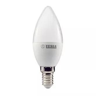 TESLA - LED CL140530-7, žárovka CANDLE svíčka, E14, 5W, 230V, 400lm, 25 000h, 3000K teplá bílá, TESLA - LED CL140530-7, žárovka CANDLE svíčka, E14, 5W, 230V, 400lm, 25 000h, 3000K teplá bílá,