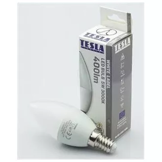 TESLA - LED CL140530-7, žárovka CANDLE svíčka, E14, 5W, 230V, 400lm, 25 000h, 3000K teplá bílá, TESLA - LED CL140530-7, žárovka CANDLE svíčka, E14, 5W, 230V, 400lm, 25 000h, 3000K teplá bílá,