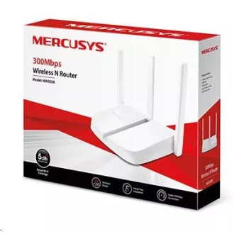 MERCUSYS MW305R WiFi4 router (N300, 2, 4GHz, 3x100Mb/s LAN, 1x100Mb/s WAN) MERCUSYS MW305R WiFi4 router (N300, 2, 4GHz, 3x100Mb/s LAN, 1x100Mb/s WAN)
