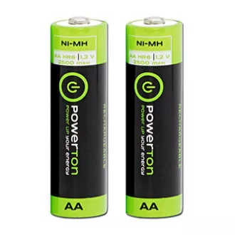 Powerton ENERGY RECHARGE Nabíjecí Ni-MH baterie AA, 2-pack Powerton ENERGY RECHARGE Nabíjecí Ni-MH baterie AA, 2-pack