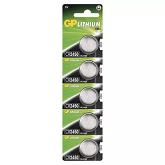 GP Jednorázová lithiová baterie CR2450, 5-pack GP Jednorázová lithiová baterie CR2450, 5-pack
