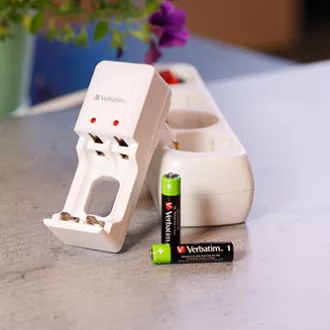 Nabíjecí baterie, AAA (HR03), 1.2V, 950 mAh, Verbatim, blistr, 4-pack Nabíjecí baterie, AAA (HR03), 1.2V, 950 mAh, Verbatim, blistr, 4-pack
