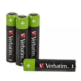 Nabíjecí baterie, AAA (HR03), 1.2V, 950 mAh, Verbatim, blistr, 4-pack Nabíjecí baterie, AAA (HR03), 1.2V, 950 mAh, Verbatim, blistr, 4-pack