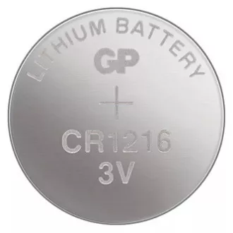 GP Jednorázová lithiová baterie CR1216, 5-pack GP Jednorázová lithiová baterie CR1216, 5-pack